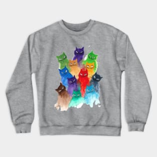 Colorful Cats, Kittens and more Crewneck Sweatshirt